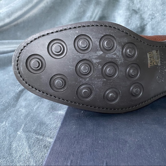 Herring Shoes - Mens Leather Wingtip Brogue Dress Shoes - Goodyear Welted - Picture 10 of 11